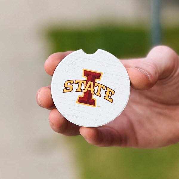 I-State White Car Coaster (2.5")